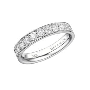 DIAMANTRING HELLMAN HVITTGULL 0,74CT