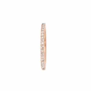 OLE LYNGGAARD RING LOVE BANDS RETT BRUNE DIAMANTER ROSEGULL
