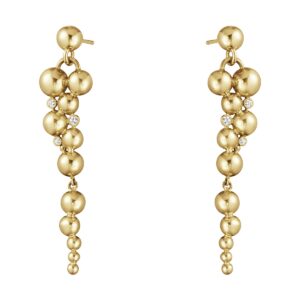 GEORG JENSEN ØREDOBBER MED HENG MOONLIGHT GRAPES GULTGULL