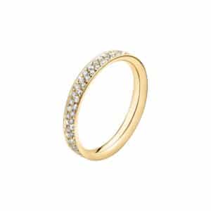 GEORG JENSEN RING MAGIC GULTGULL MED DIAMANTER