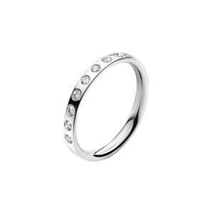 GEORG JENSEN RING MAGIC HVITTGULL MED DIAMANTER