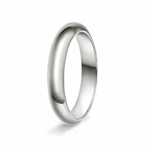GIFTERING HELLMAN HVITTGULL 4MM HALVRUND INNVENDIG FLAT