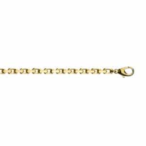 GULLARMBÅND ANKER 4,5MM X 21,5CM