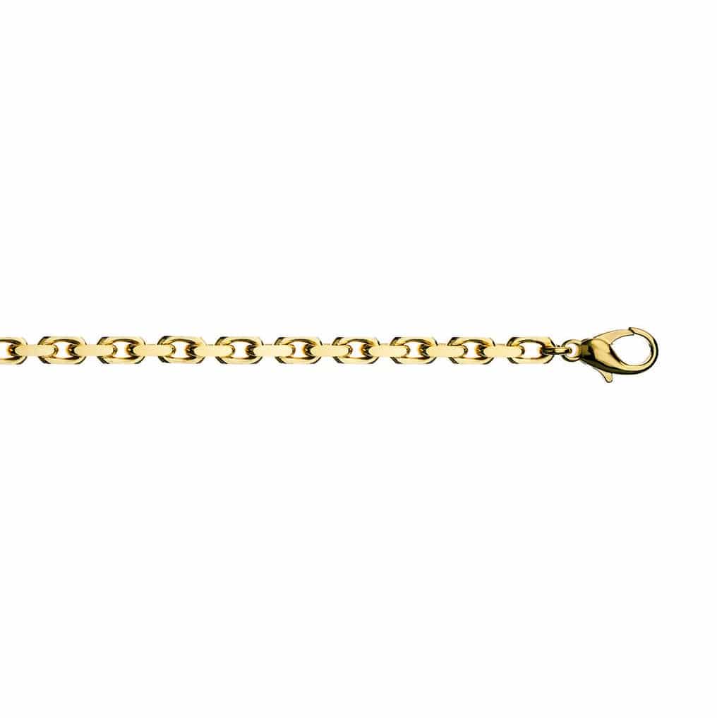 GULLARMBÅND ANKER 4,5MM X 21,5CM