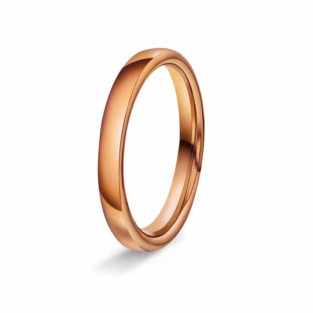 GIFTERING HELLMAN ROSEGULL 2MM OVAL
