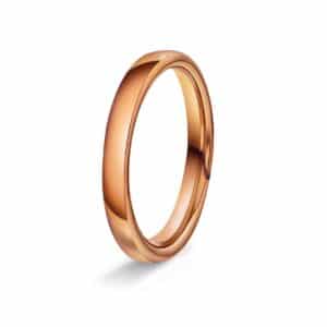 GIFTERING HELLMAN ROSEGULL 2MM OVAL