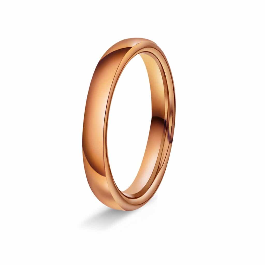 GIFTERING HELLMAN ROSEGULL 3MM OVAL