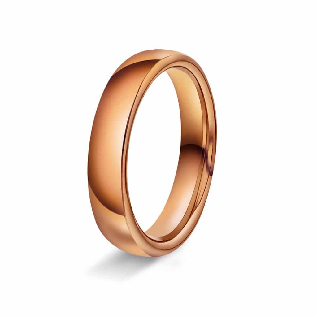 GIFTERING HELLMAN ROSEGULL 4MM OVAL