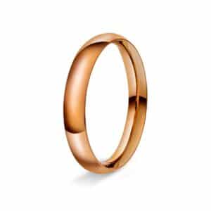 GIFTERING HELLMAN ROSEGULL 3MM SPISSOVAL