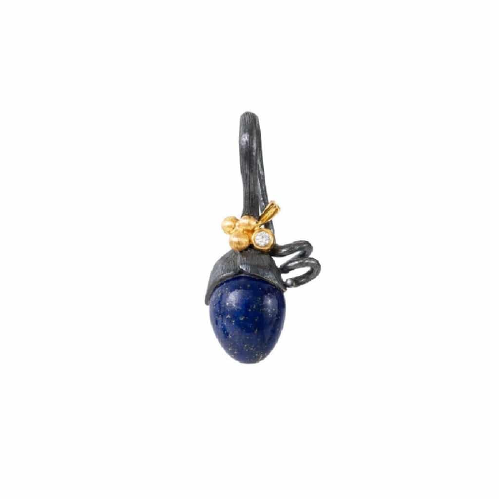 OLE LYNGGAARD ANHENG LOTUS SPIRE LAPIS LAZULI SØLV