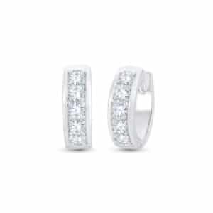 DIAMANT ØRERINGER 1,00CT HVITTGULL
