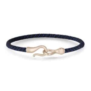 OLE LYNGGAARD ARMBÅND LIFE HERRE MIDNIGHT HVITTGULL
