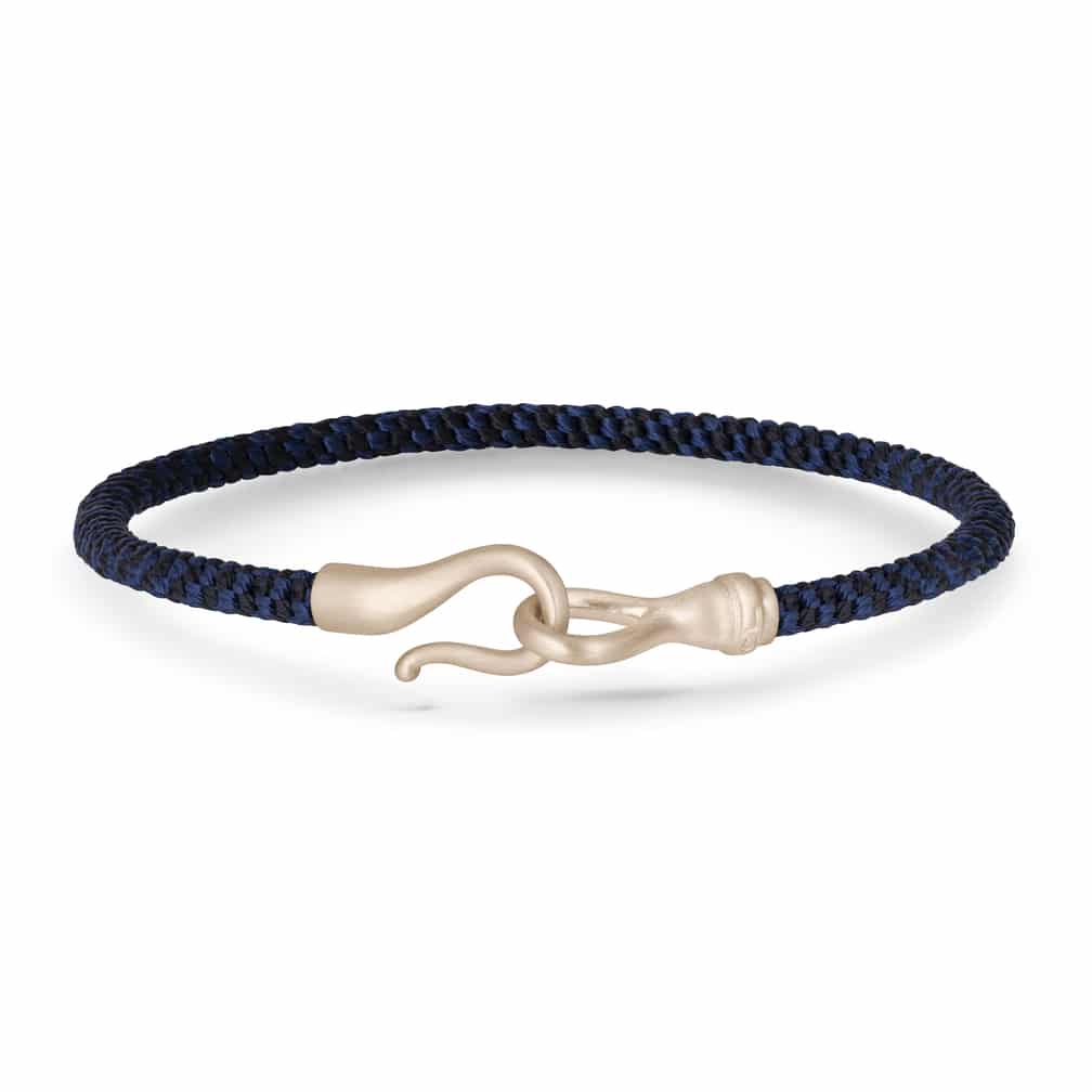 OLE LYNGGAARD ARMBÅND LIFE HERRE MIDNIGHT HVITTGULL
