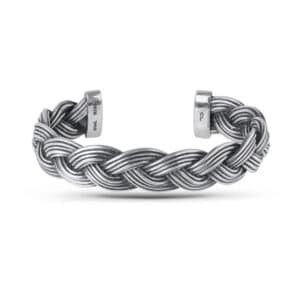 OLE LYNGGAARD ARMBÅND MICHEL BRED SØLV
