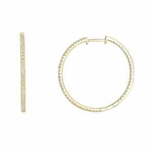 DIAMANT ØRERINGER 1,00CT GULTGULL