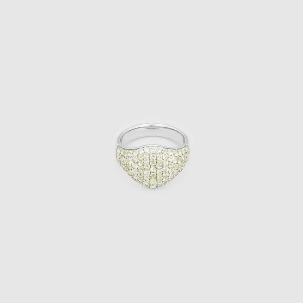 TOM WOOD RING MINI OVAL COCKTAIL GREEN