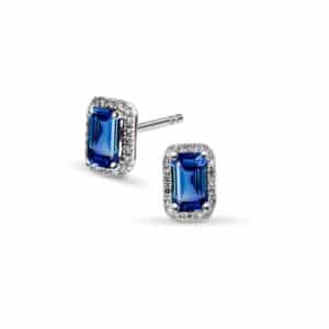 ØREDOBBER HVITTGULL DIAMANTER OG EDELSTENER