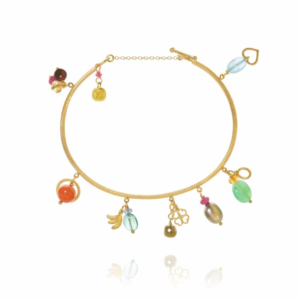 DULONG ARMBÅND PICCOLO LINEA TROPICAL GULTGULL
