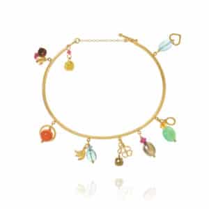 DULONG ARMBÅND PICCOLO LINEA TROPICAL GULTGULL