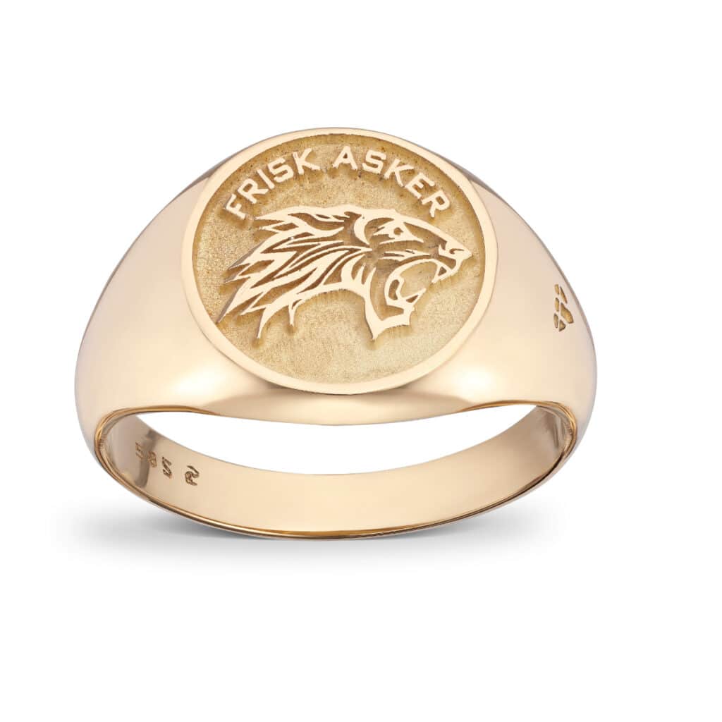 SIGNET RING FRISK ASKER GULTGULL