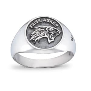 SIGNET RING FRISK ASKER SØLV