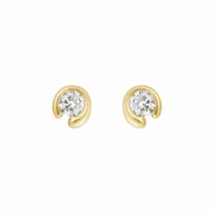 GEORG JENSEN ENSTENS ØREDOBBER MERCY GULTGULL 0,20CT