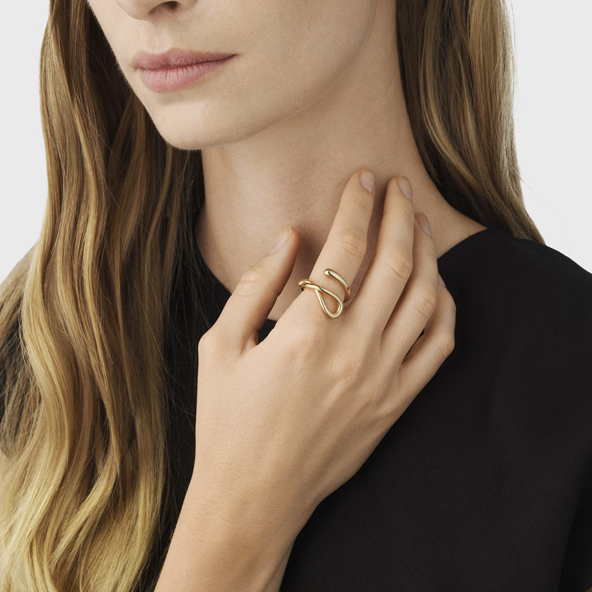 GEORG JENSEN MERCY RING GULTGULL