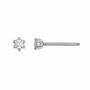 ENSTENSØREDOBBER HVITTGULL DIAMANT 0.10CT TW.SI