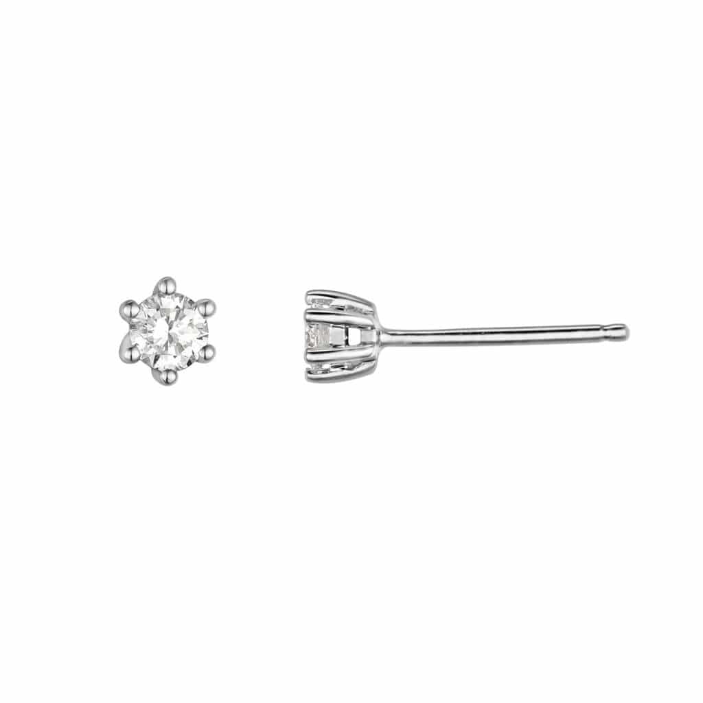 ENSTENSØREDOBBER HVITTGULL DIAMANT 0.20CT TW.SI