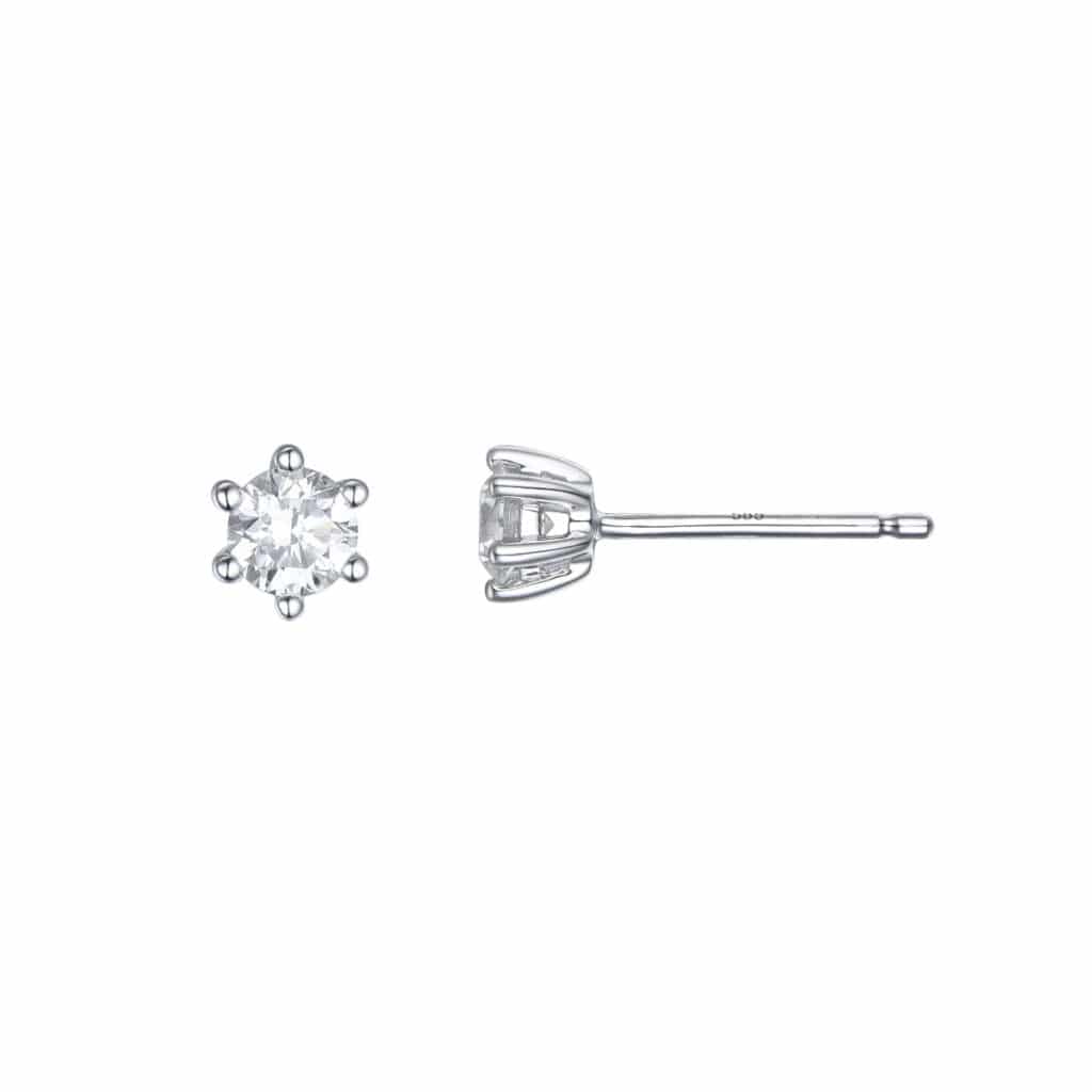ENSTENSØREDOBBER HVITTGULL DIAMANT 0.40CT TW.SI