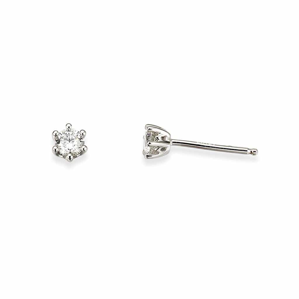 ENSTENSØREDOBBER HVITTGULL DIAMANT 0.30CT TW.SI