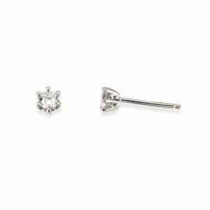 ENSTENSØREDOBBER HVITTGULL DIAMANT 0.30CT TW.SI