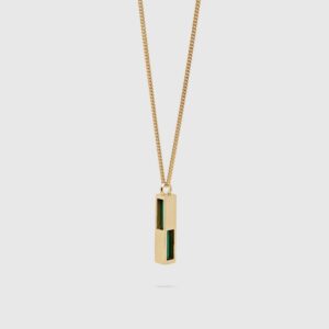 TOM WOOD SMYKKE CUBE PENDANT MALACHITE