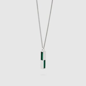 TOM WOOD SMYKKE CUBE PENDANT MALACHITE