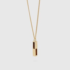 TOM WOOD SMYKKE CUBE PENDANT TIGER ØYE