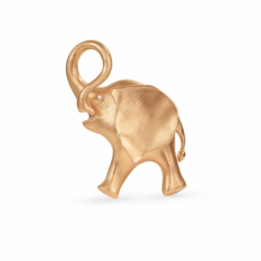 OLE LYNGGAARD BROSJE ELEFANT