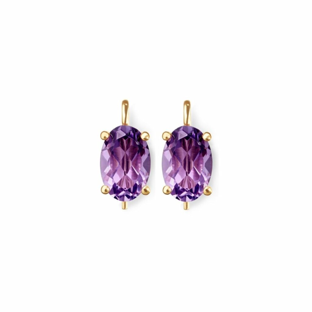 OLE LYNGGAARD FACETED DROPS VEDHENG MINI TIL ØREPYNT AMETYST