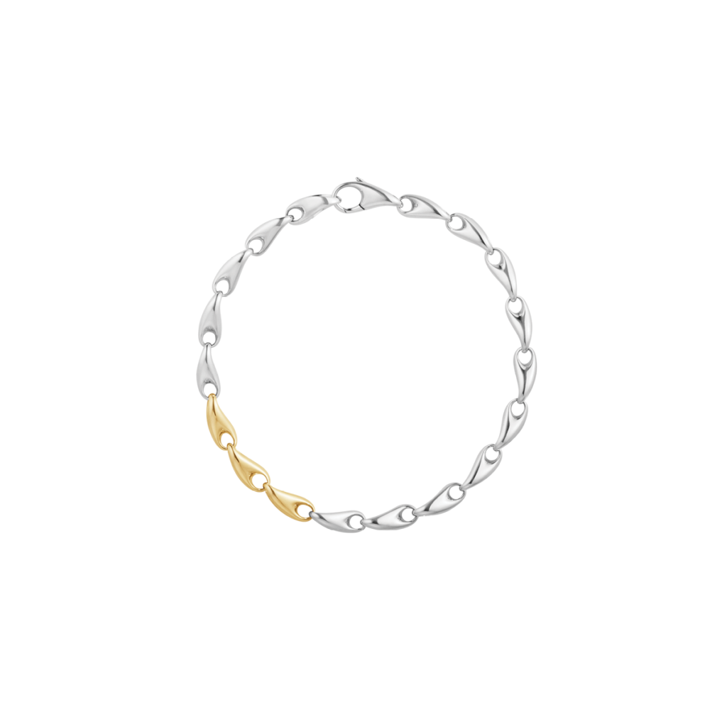GEORG JENSEN ARMBÅND REFLECT SMALL SØLV OG GULL