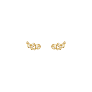 GEORG JENSEN ØREDOBBER MOONLIGHT GRAPES GULTGULL OG DIAMANTER