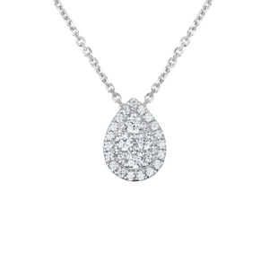HALSSMYKKE MED DIAMANT 0,33CT MED KJEDE