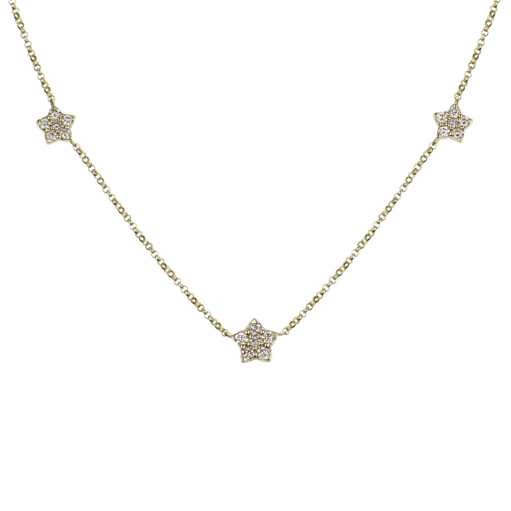 HALSSMYKKE STJERNER MED DIAMANTER