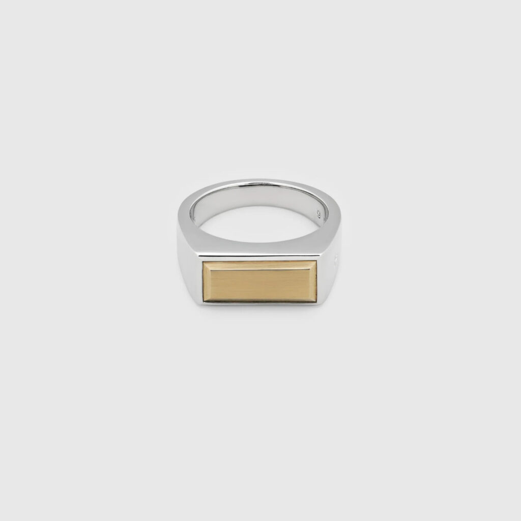 TOM WOOD RING PEAKY GOLD TOP