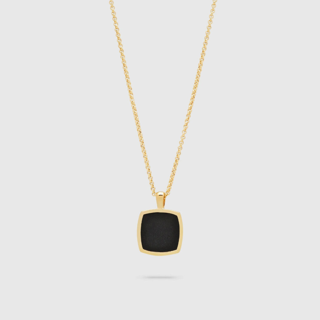 TOM WOOD HALSKJEDE CUSHION BLACK ONYX