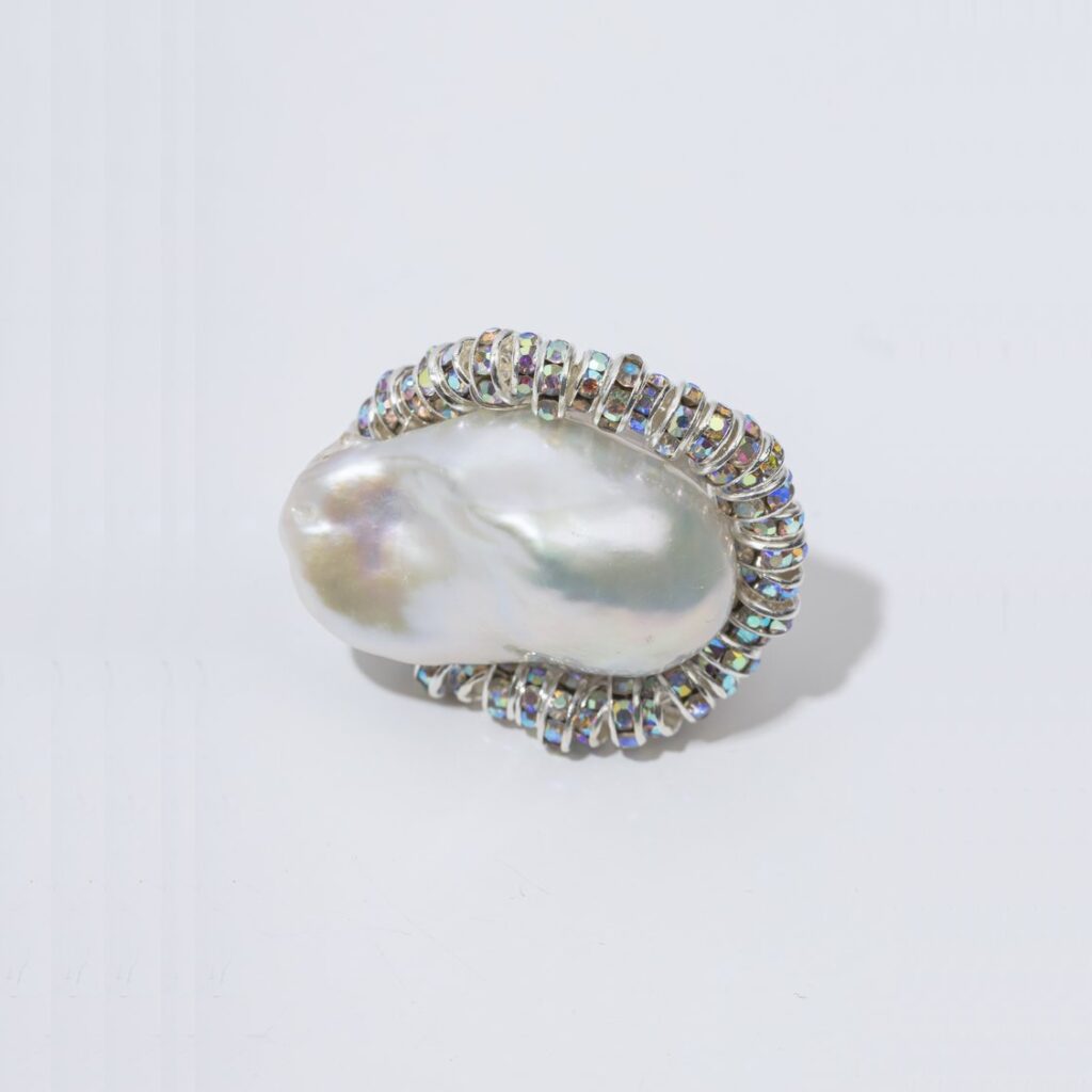 PEARL OCTOPUSS.Y DIAMOND BAROQUE RING