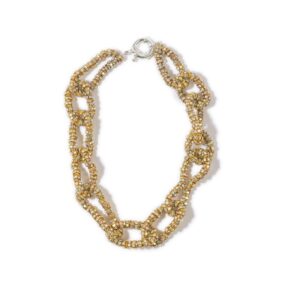PEARL OCTOPUSS.Y KJEDE GOLDEN TIRE NECKLACE