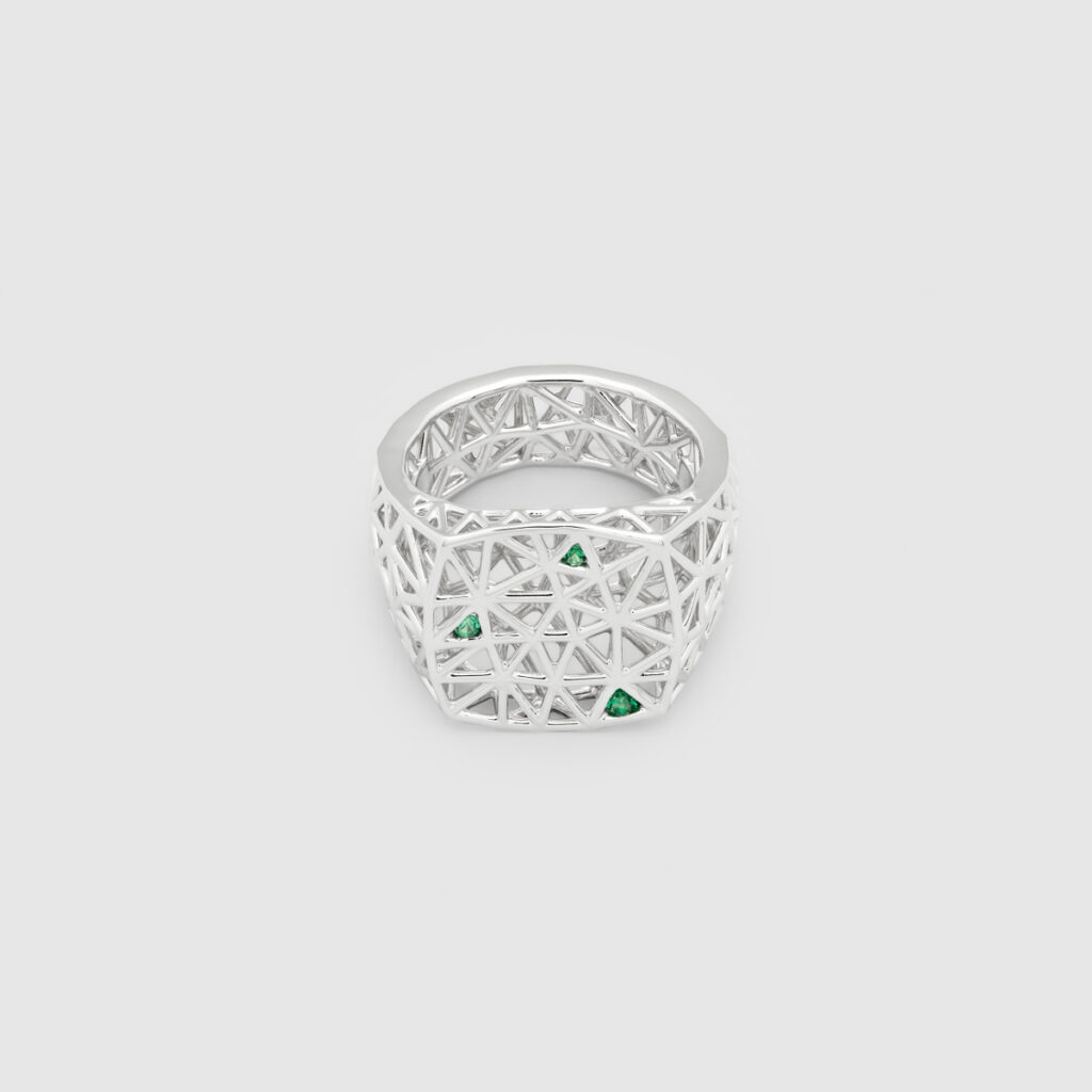 TOM WOOD RING MESH FERN GREEN