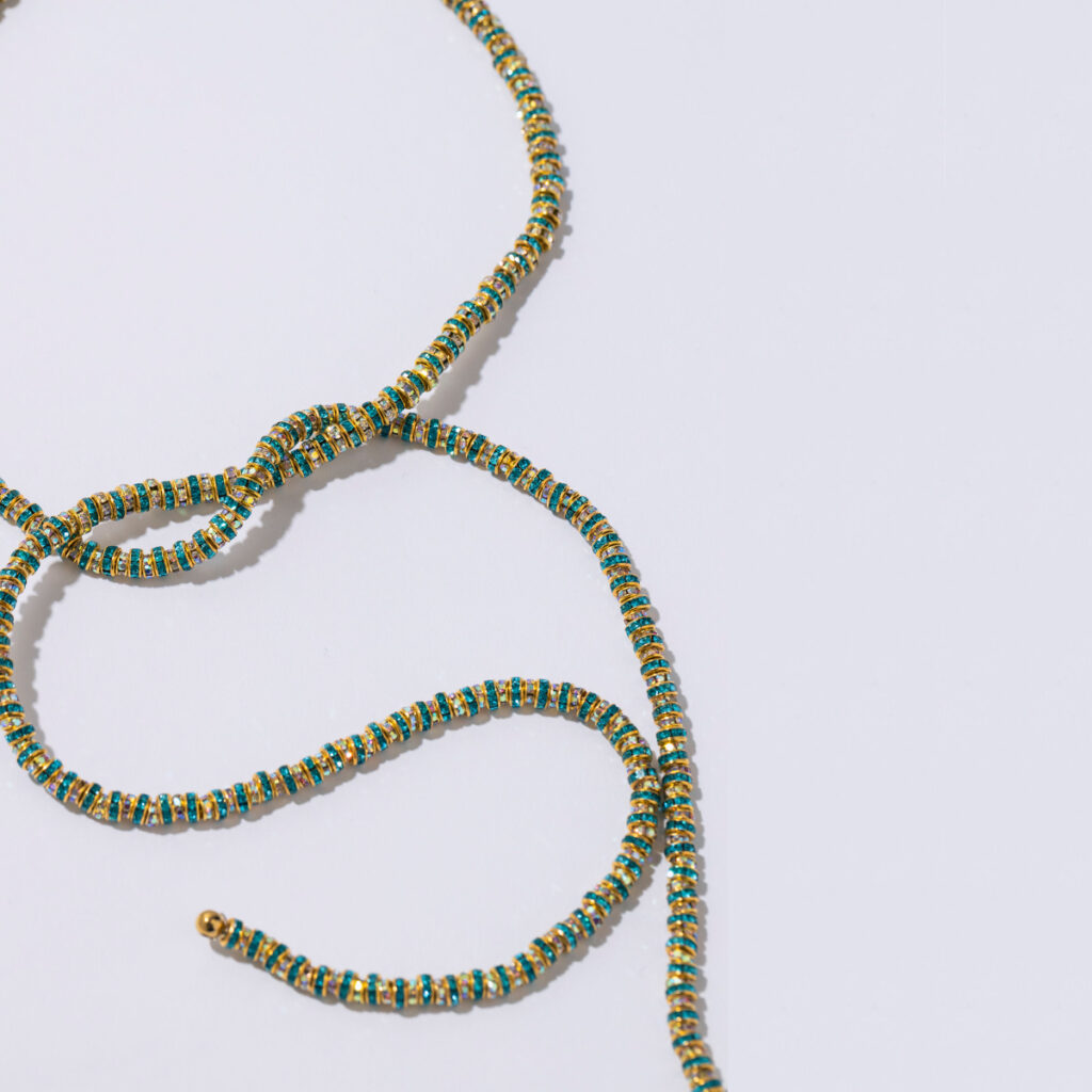 PEARL OCTOPUSS.Y KJEDE SKINNY SERPENT TURQUOISE