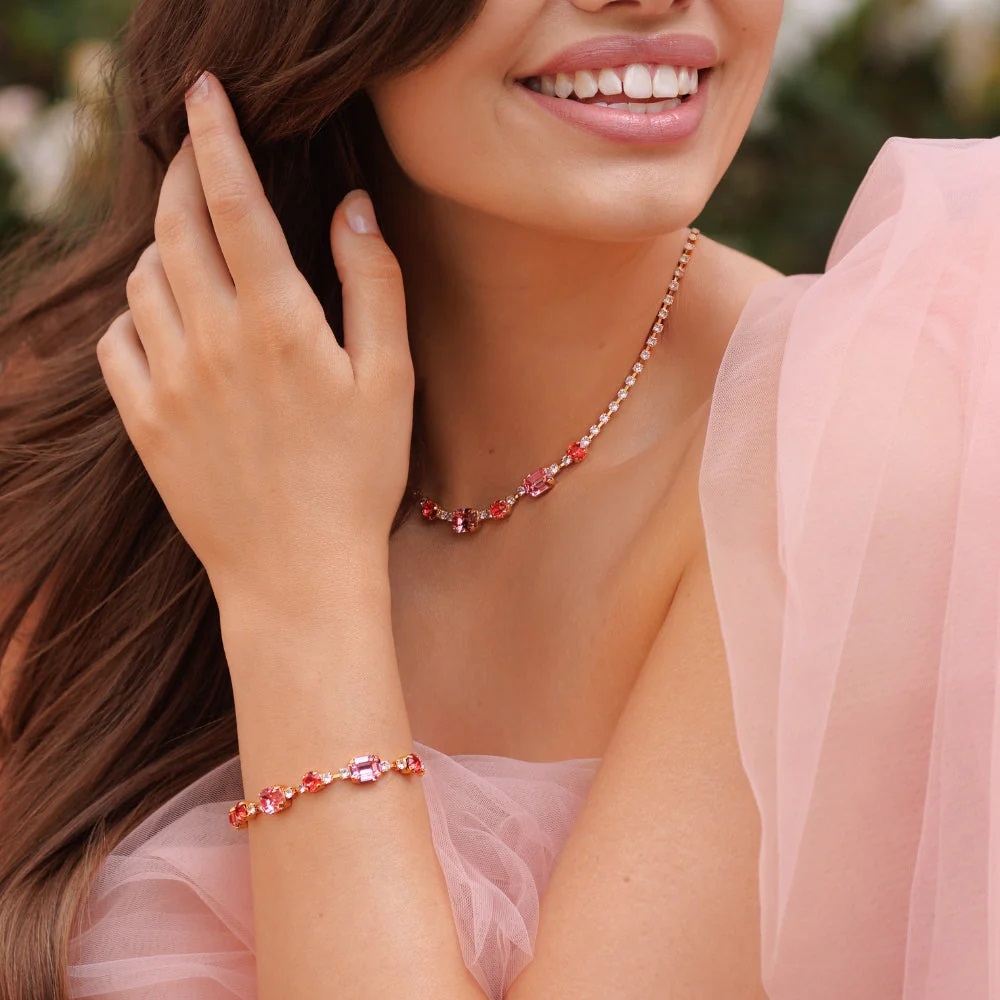 CAROLINE SVEDBOM ARMBÅND CORINNA GOLD CORAL COMBO