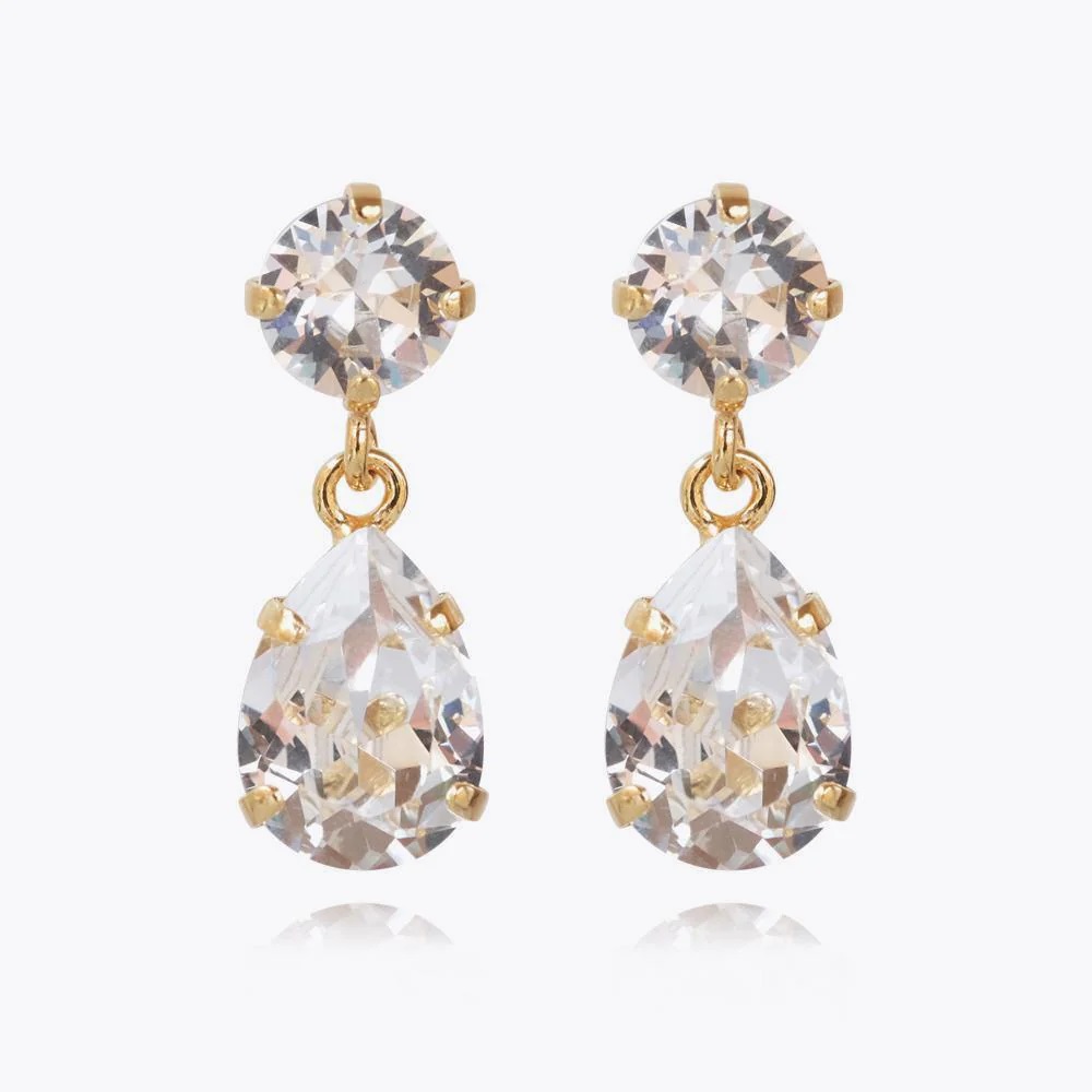 CAROLINE SVEDBOM ØREDOBBER MINI DROP EARRINGS CRYSTAL