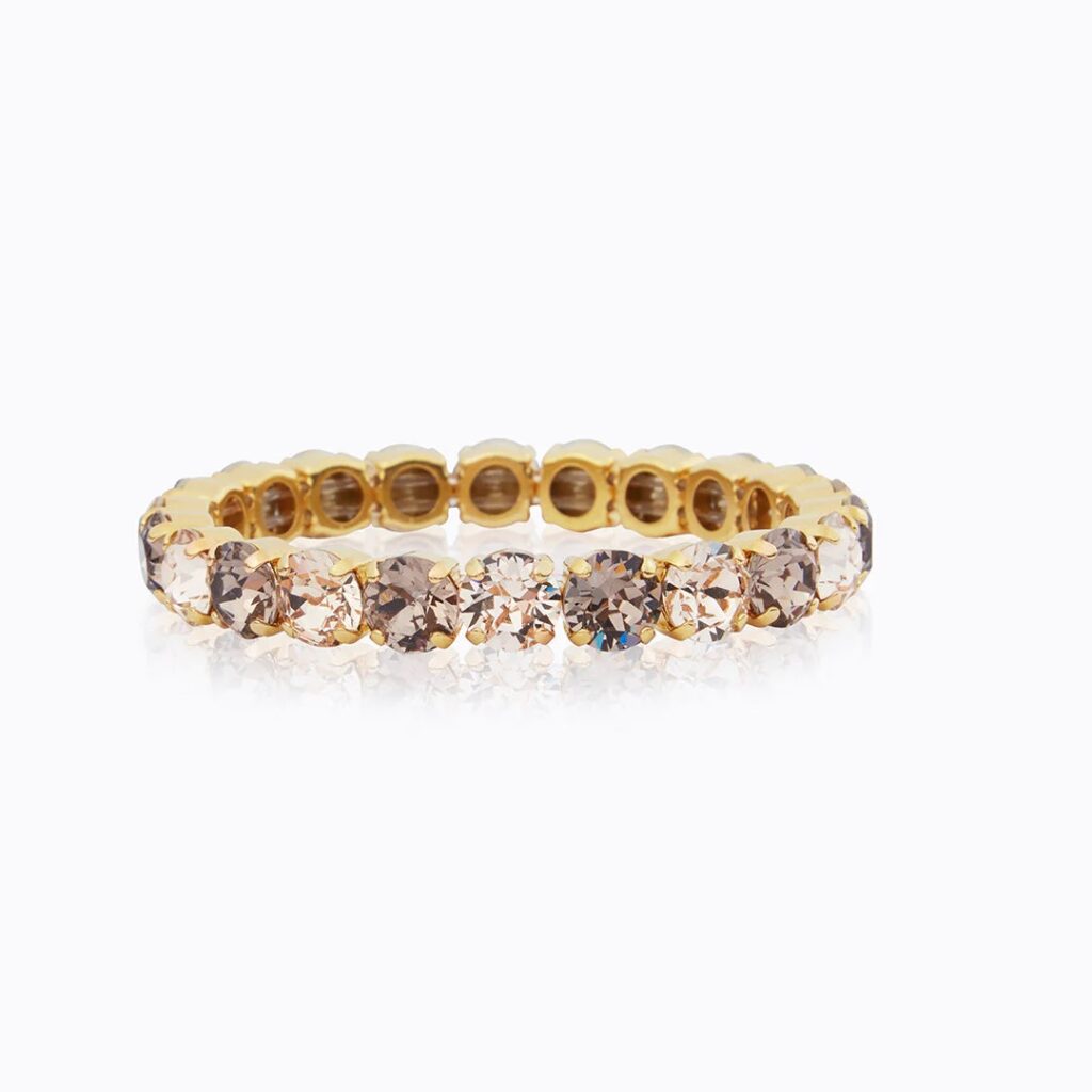 CAROLINE SVEDBOM ARMBÅND GIA STUD GREIGE SILK COMBO